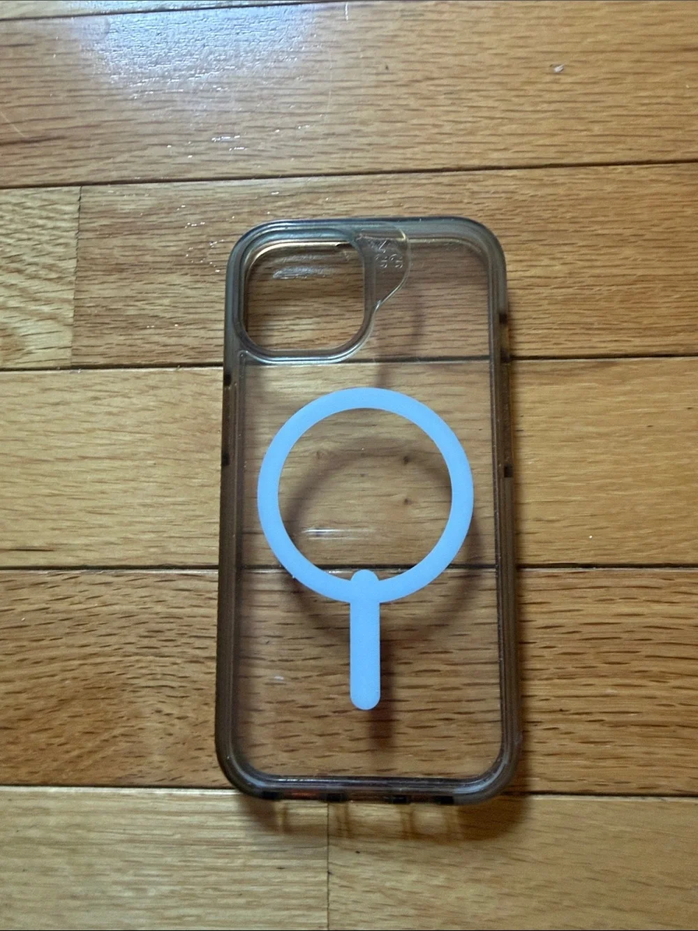 Clear Phone Case with White MagSafe Ring - Unbranded